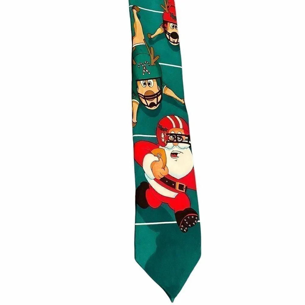 Hallmark Football Santa Tie
